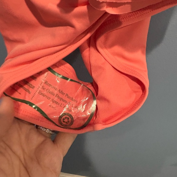 Michael Kors Pink Ruffle One Piece Swimsuit - Picture 6 of 7